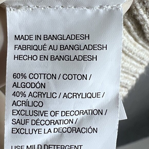 Izod Mens XL Cream Shawl Collar Pullover Sweater Preppy Old Money Minimalist - Picture 14 of 16